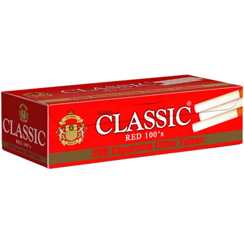Classic - Cigarette Tubes - 200pk - 5ct - Red 100's