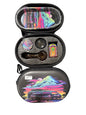 Smoking Set - Glass Pipe w/ Lighter - Oval Eva Bag