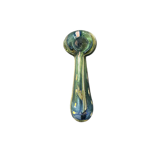 Dark Forest Swirl Glass Hand Pipe