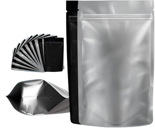 Loud Lock - Mylar Bags - 1/4oz - Black / Clear - 100ct