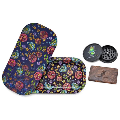 Space King - Rolling Tray Kit - 3D Holographic - Slim - Asst