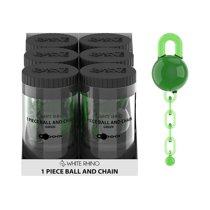White Rhino - Terp Slurper - 6ct - 1-Piece Ball & Chain - Assorted Colors