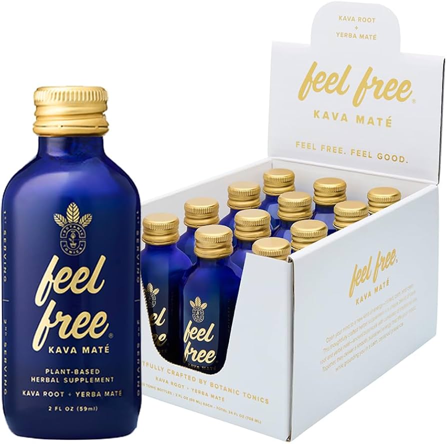 Botanical Tonic - Feel Free Kava Mate Kava Shots - 12ct