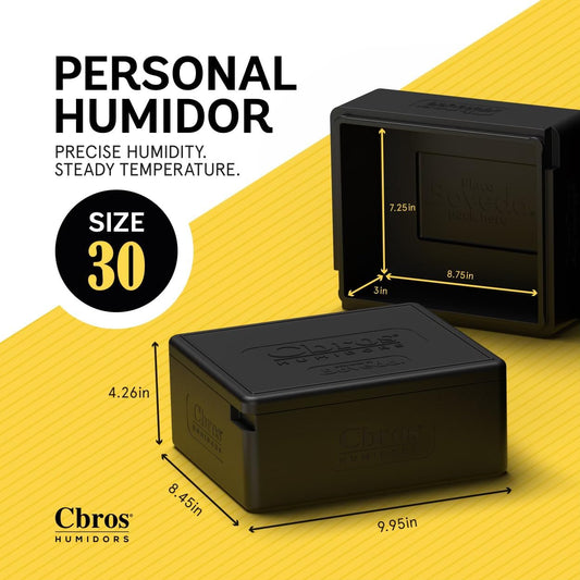 Cigar Bros - Personal Humidor - 30ct