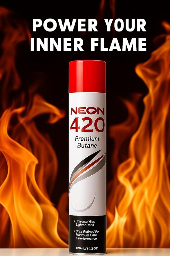 Neon 420 Premium Butane - 420ml - 12ct