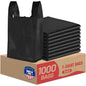 Small Black Shopping Bags (8x5x16) - 1000ct