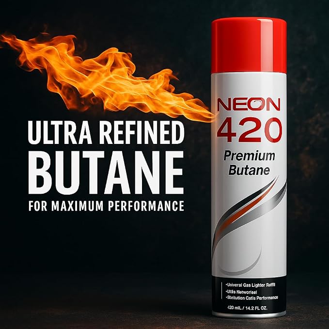 Neon 420 Premium Butane - 420ml - 12ct