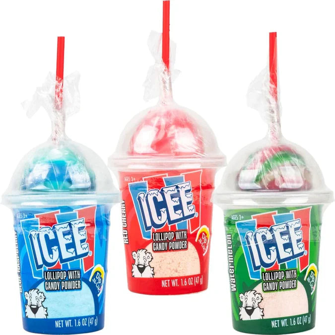 Icee - Lollipop w/ Candy Powder - 12ct