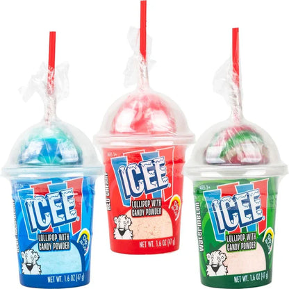 Icee - Lollipop w/ Candy Powder - 12ct