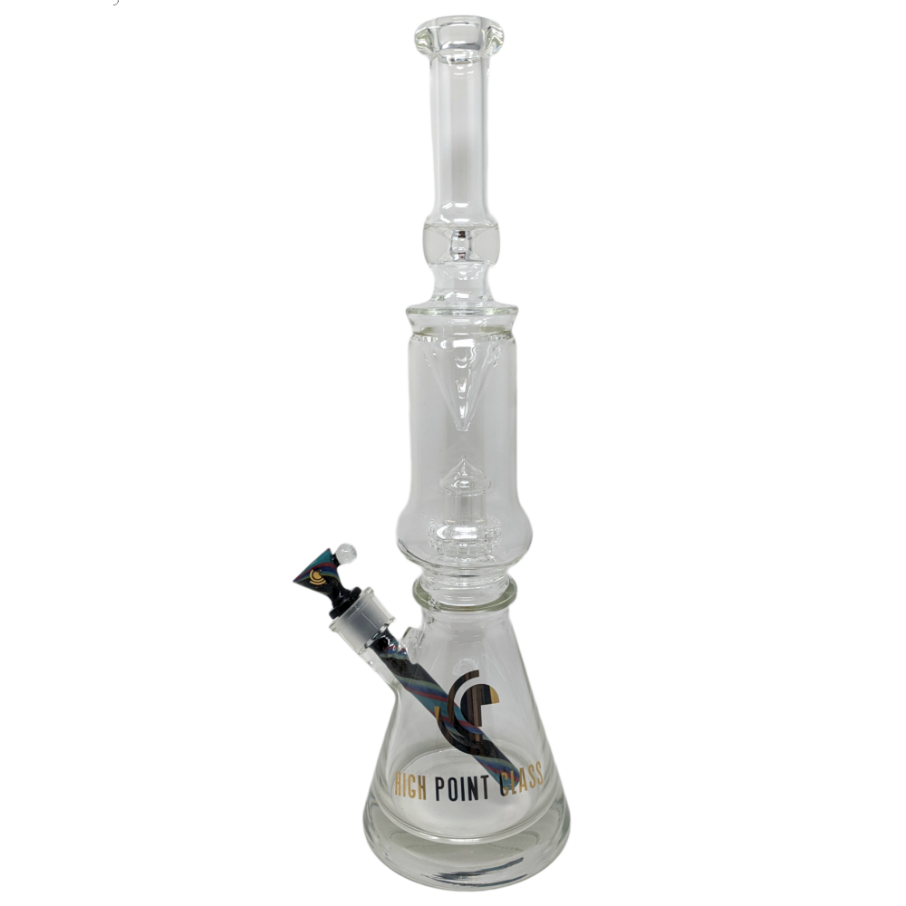 18" HPG Crystal Series Matrix Perc / Matching Dicro Downstem & Bowl Set