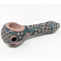 4.5" BIIGO by Lookah - Heady Deep Etched Hand Pipe Pink/Blue