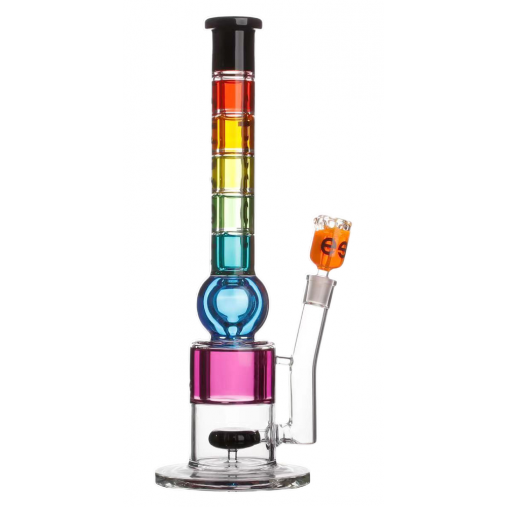 16" Cheech Glass Multi Color Glycerin w/Perc Water Pipe