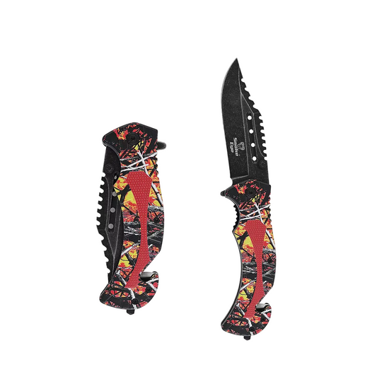 Razor Tactical - Flip Knife - Red Camo