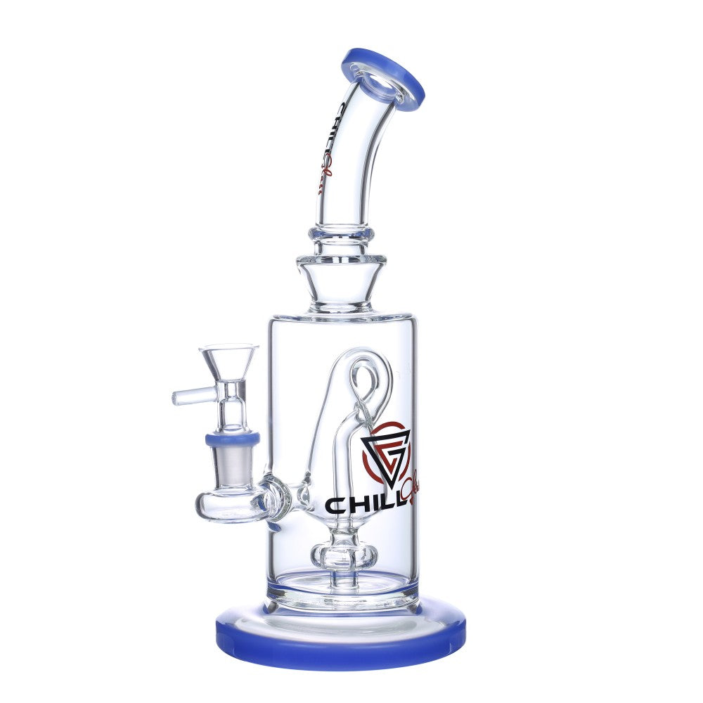 Chill Glass 10" Recycler Perc Water Pipe