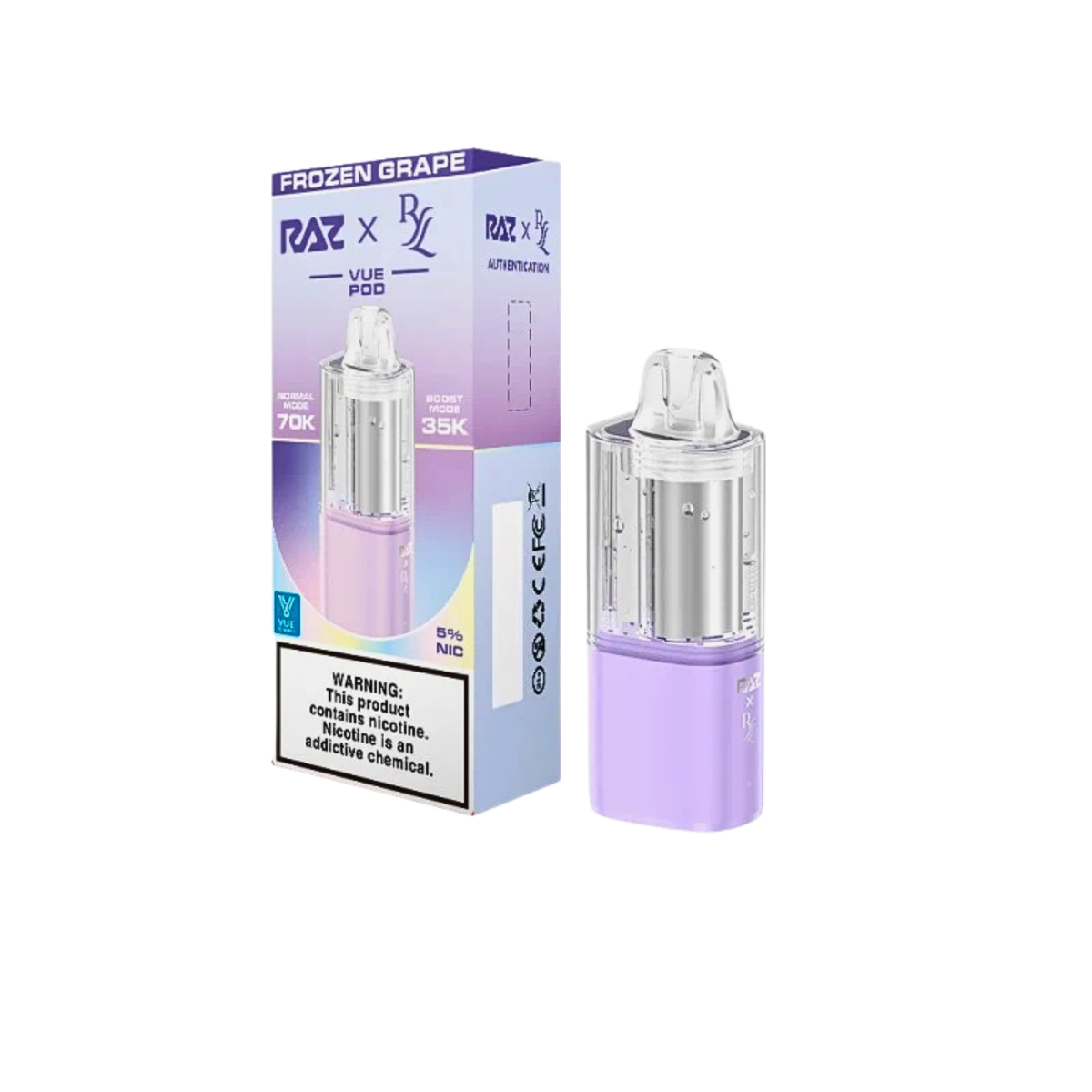 RAZ x RYL Vue 70k Pods - 16ml - 5ct