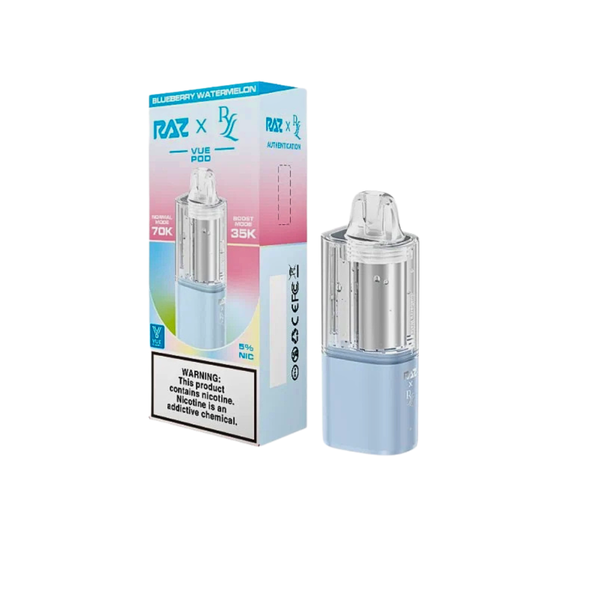 RAZ x RYL Vue 70k Pods - 16ml - 5ct