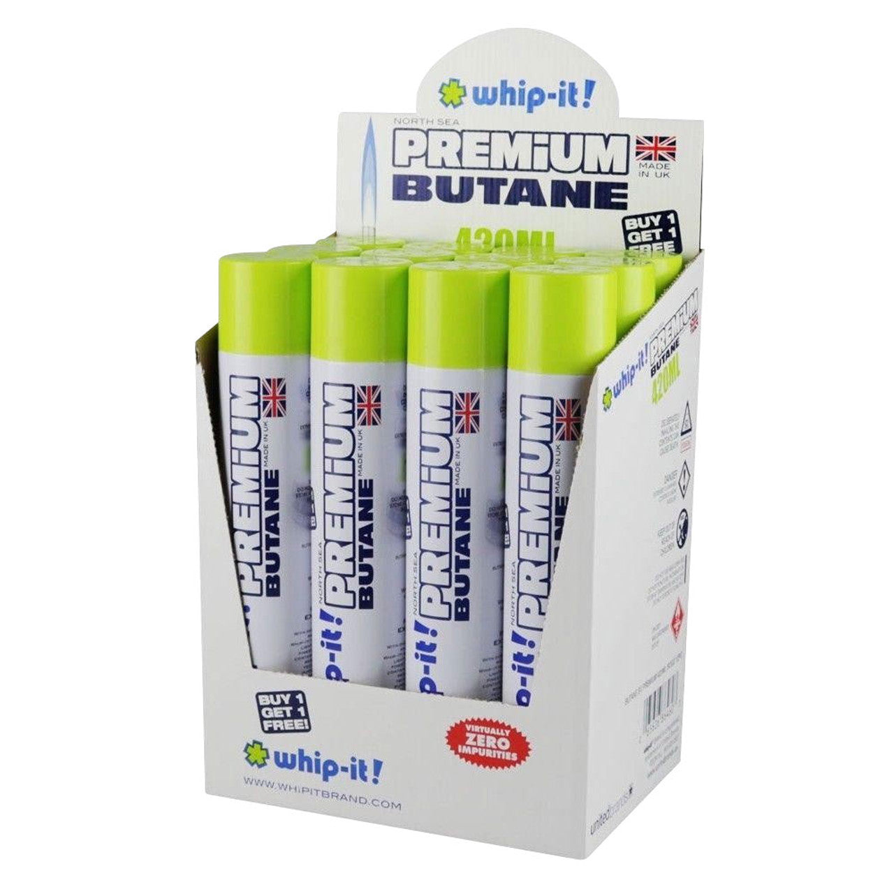 thumbnail image 2 of Whip-It! 5x Butane Gas (Box Of 12) | Gogo Wholesale 2 of 12