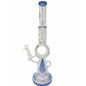 On Point Glass Assorted Sprinkler Cone Perc Barrel Chamber Water Pipe 18"