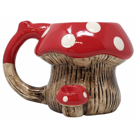 High Point Ceramic Mug Pipes - Red Mushroom