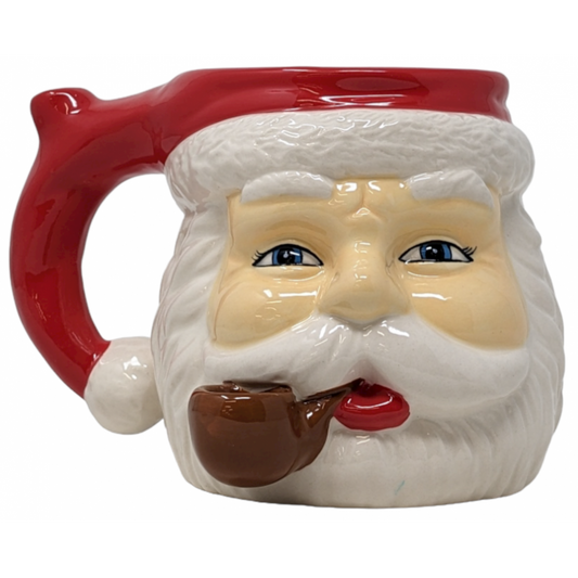 High Point Ceramic Mug Pipes - Red Santa