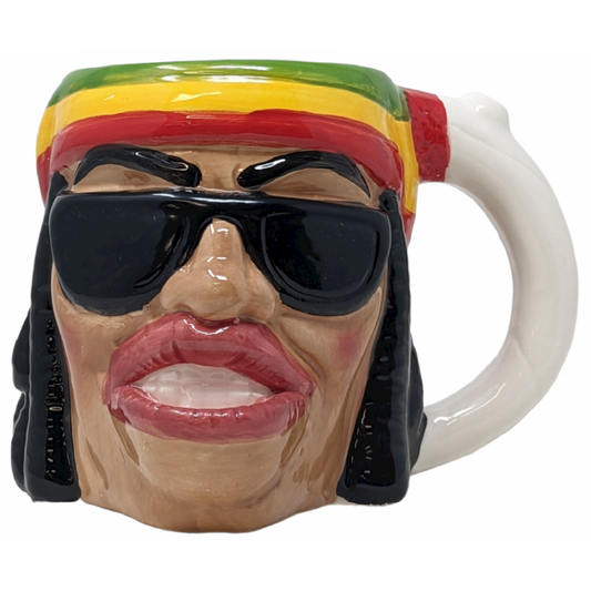 High Point Ceramic Mug Pipes - Rasta Man