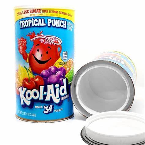Tropical Punch Kool-Aid Stash Can