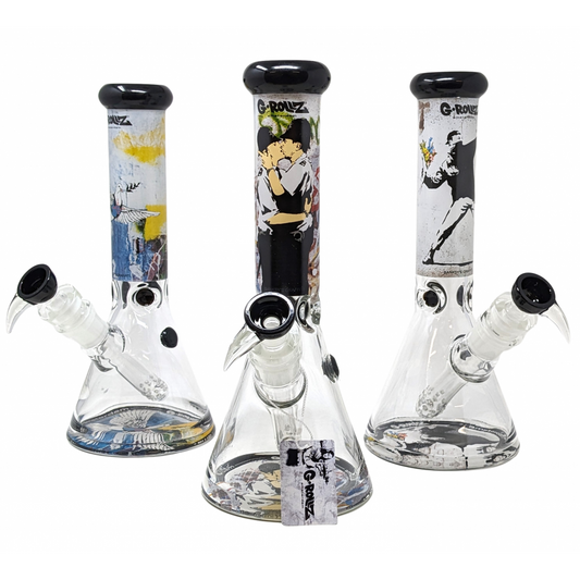 13.5" G-Rollz Banksy's Beaker Percolator Pipe