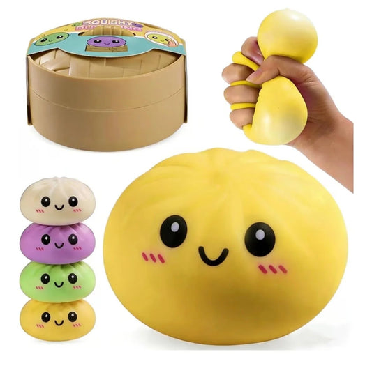 Steamed Dumpling Squishy Toy - Solid Colors - 12ct