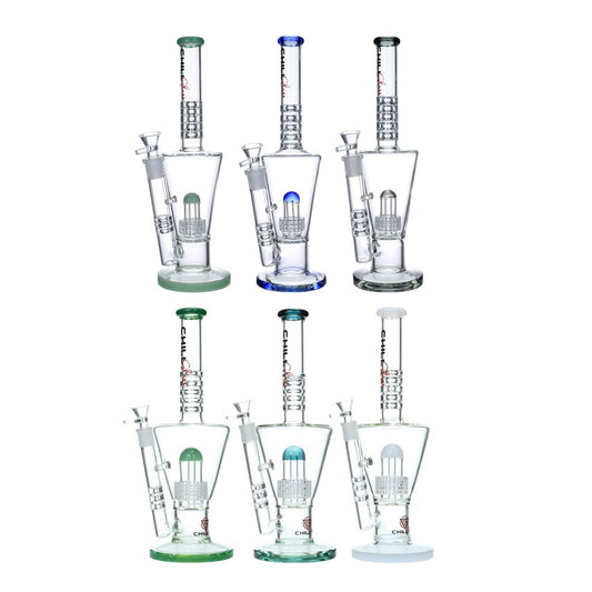 Chill Glass Matrix Perc Water Pipe - 14" (MSRP $ 69.99) [JLB-150]*