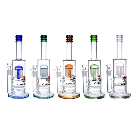 13.5" Chill Glass Tree & Honeycomb Perc Water Pipe