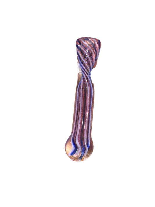 Custom Glass One Hitter - 3.5" - Gold Fumed Slyme