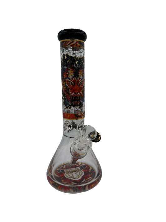 Cheech Glass Black Stackable Henna Art W/ Tree Perc Water