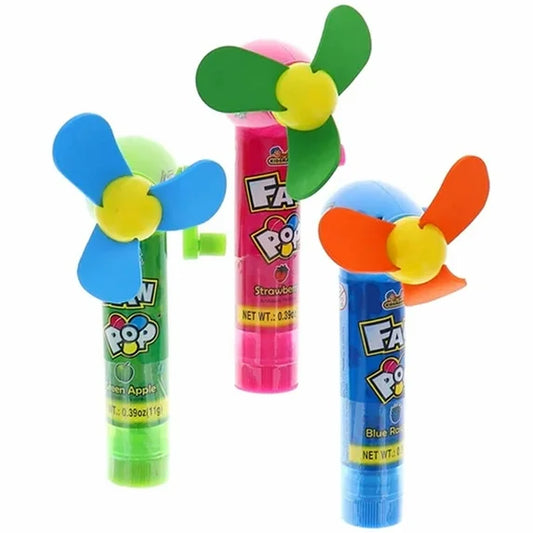 Fan Pop Lollipop Candy - 12ct