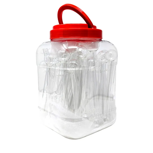 Oil Burner - 60ct - 6" Clear