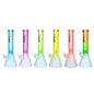 14" Clover Glass Dual Color Beaker Water Pipe