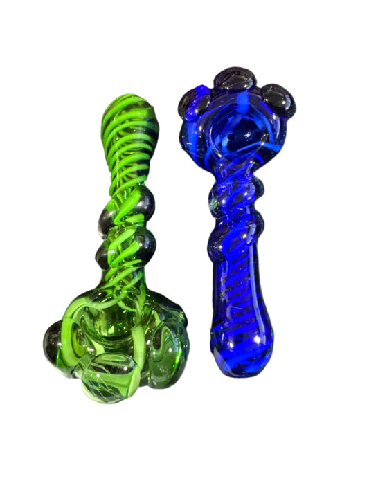 Hand Pipe - Import - Colored 4.54" [KKR2559] - 4PK