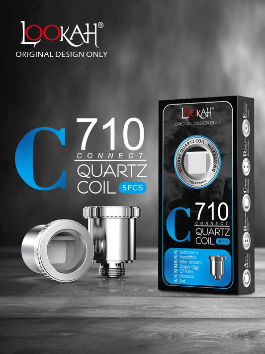 Lookah - Coils - 710 Square Quartz  - C - 5pk - 1ct