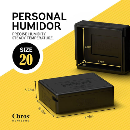 Cigar Bros - Personal Humidor - 20ct