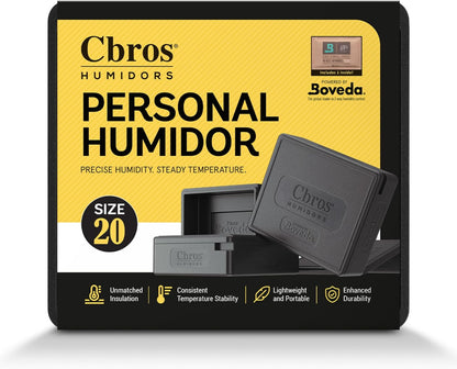 Cigar Bros - Personal Humidor - 20ct