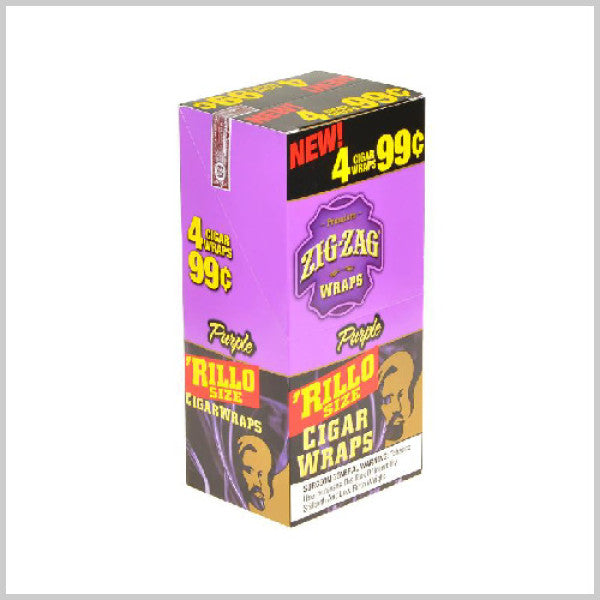 Zig Zag - Cigar Wraps - 4pk - 15ct [ 2691A ]