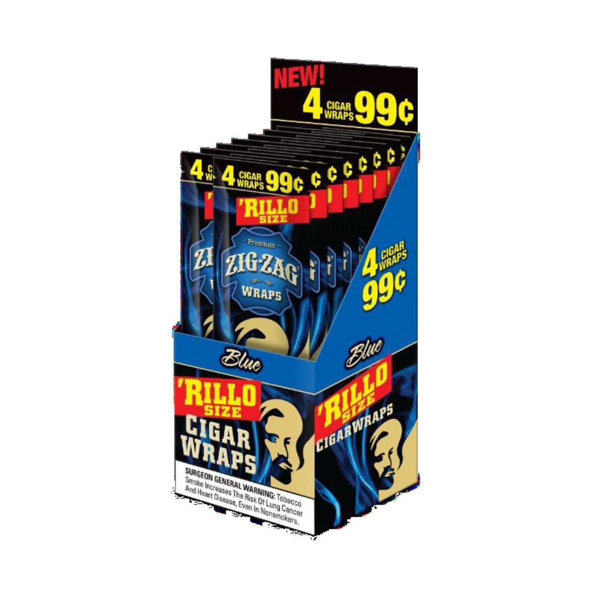 Zig Zag - Cigar Wraps - 4pk - 15ct [ 2691A ]