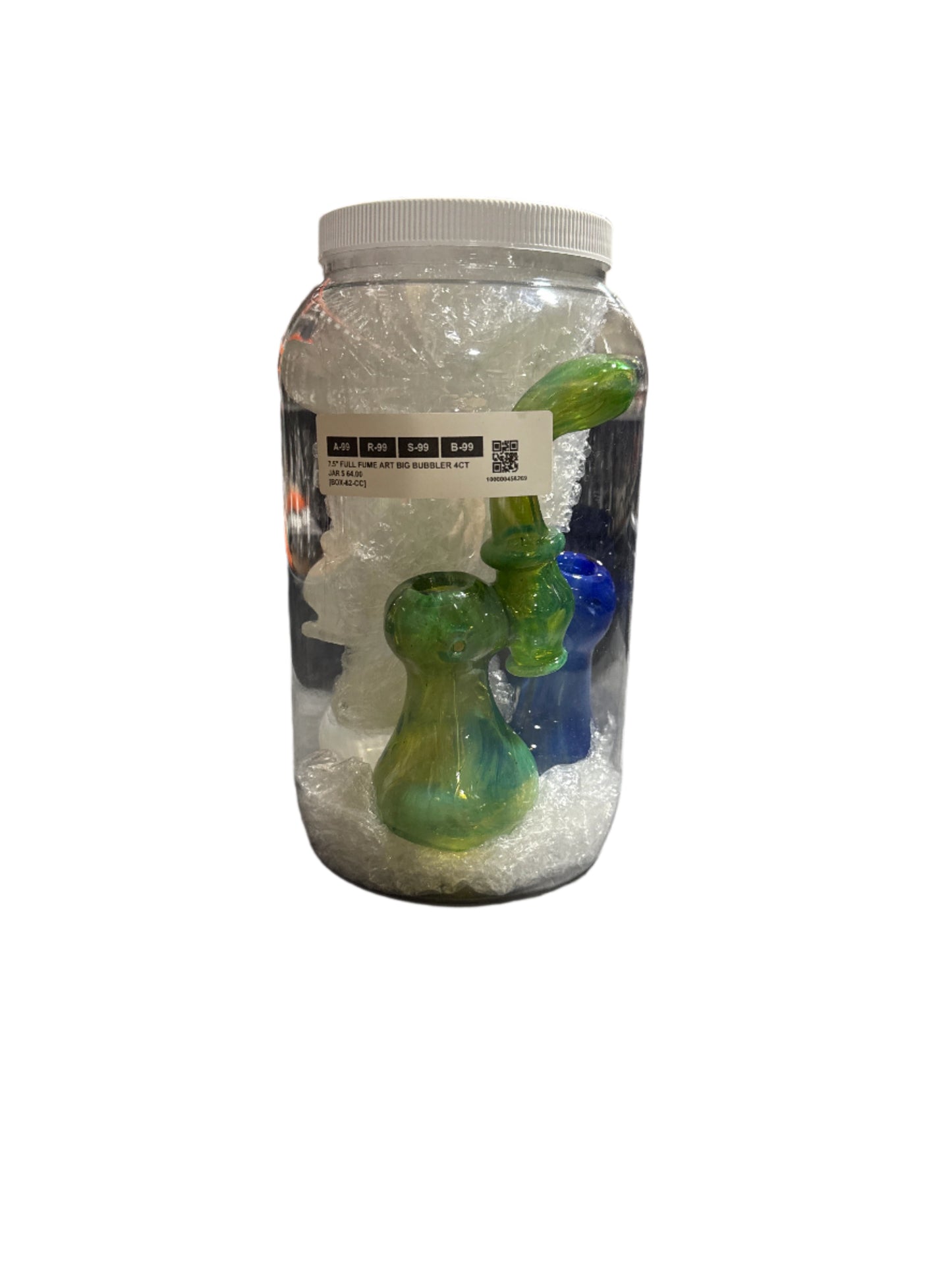 Bubbler - Full Fume Art Large 7.5" 4ct Jar