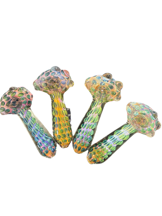 Iridescent Textured Glass Hand 4 pack