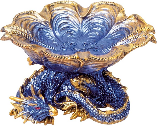 Fujima - Ashtray - Blue Dragon Poly Stone [ LT204 ]