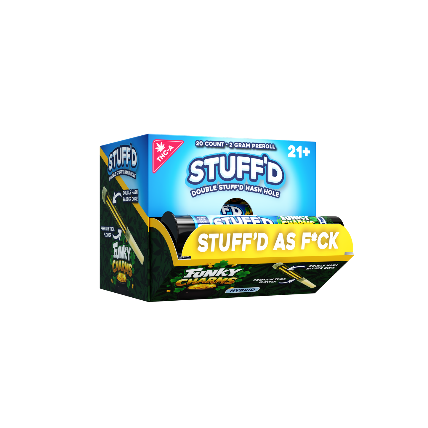 Stuff'd - 2g Preroll Hash Hole THCA - 20ct