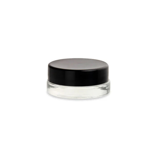 Loud Lock Thick Wall Glass Jars w/ Lid - Black - 450ct