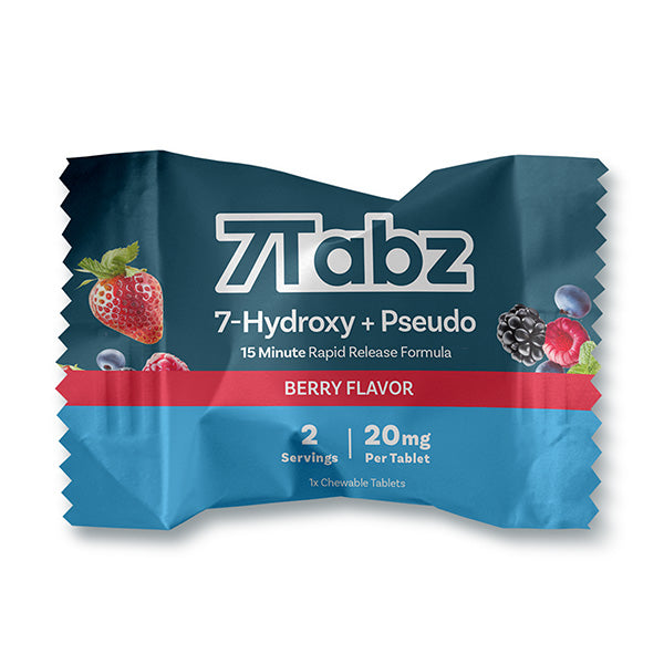7Tabz - 20mg Pseudo + 7-OH Tabs - Berry - 1pk - 40ct +