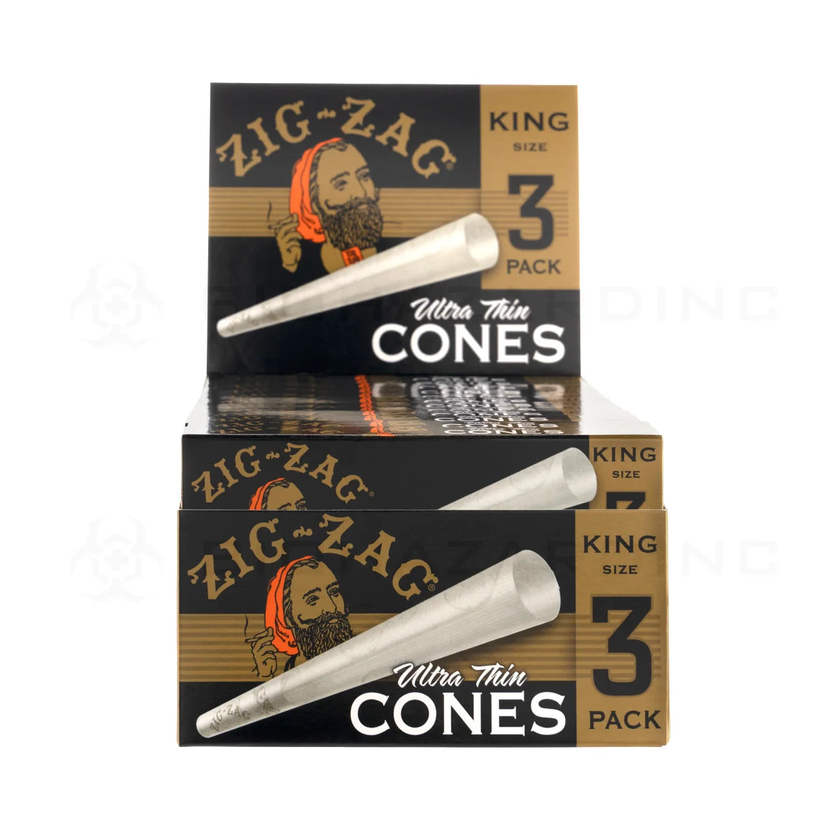 Zig Zag Cones - Ultra Thin King Size - 3pk - 24ct