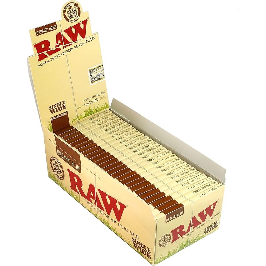 Raw Papers - Organic - Single Wide - 50pk - 24ct
