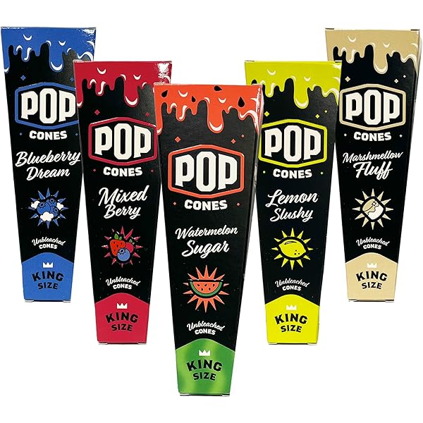 Pop - Cones - Unbleached King Size - 3pk - 24ct